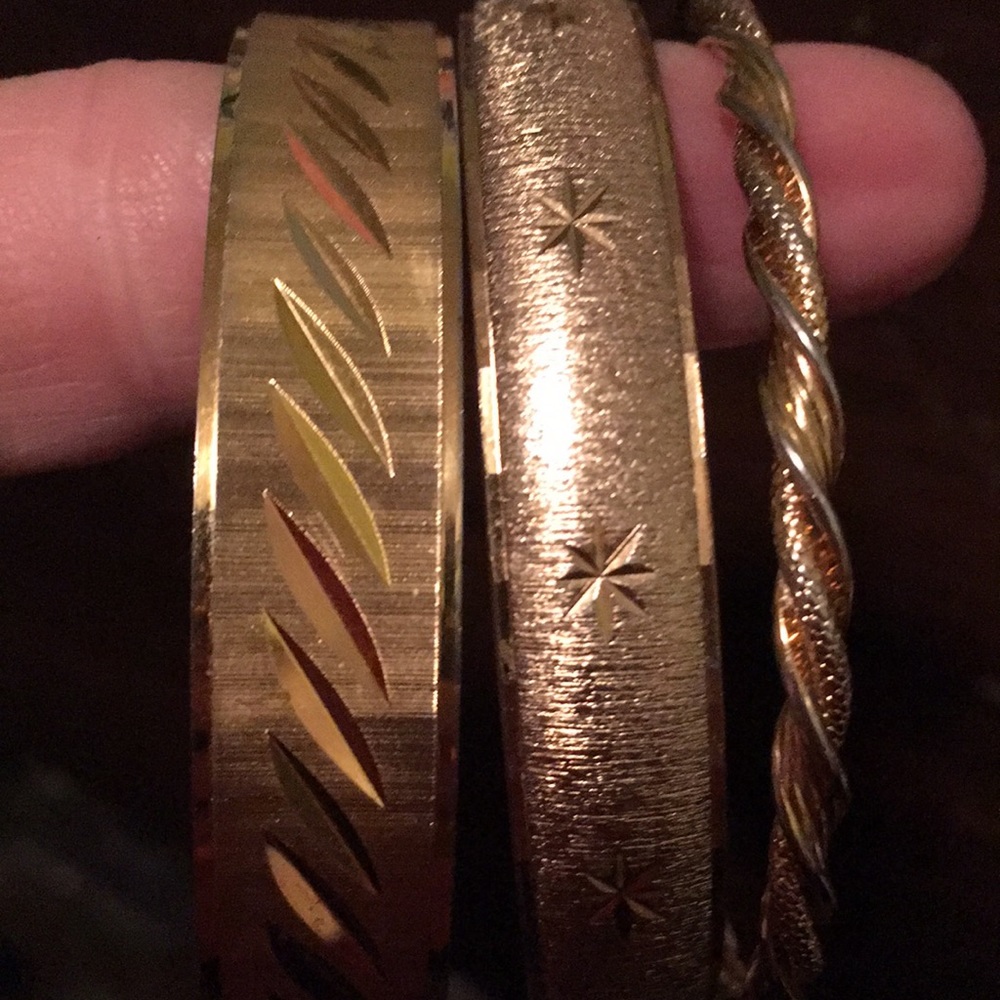 Gold bracelets